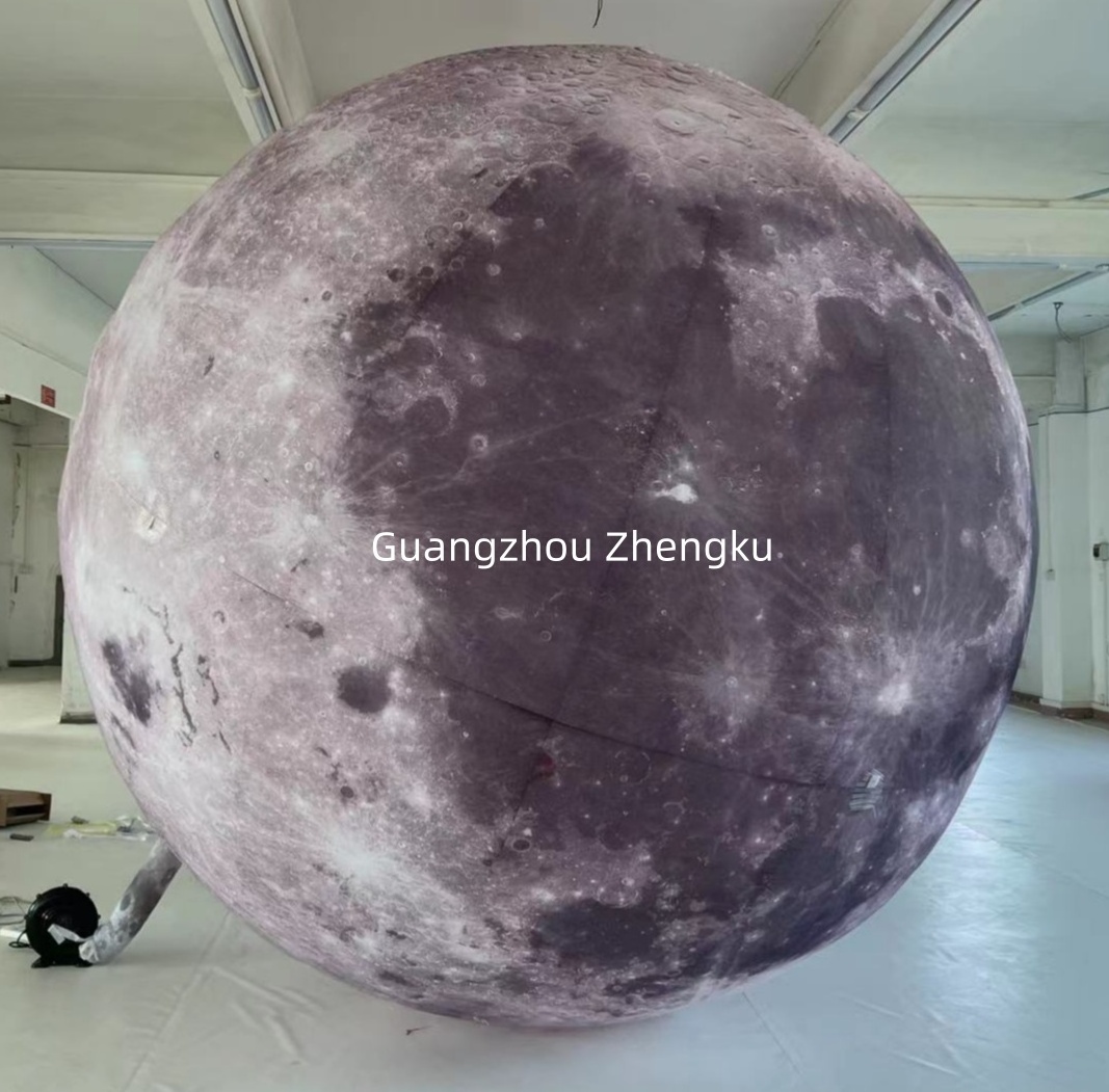 Factory wholesale inflatable moon outdoor advertising inflatable globe for decoration