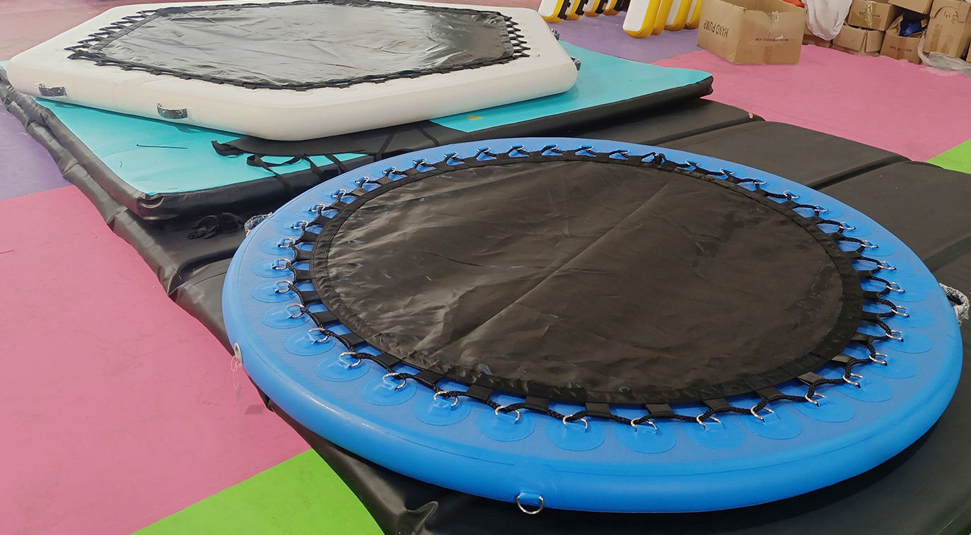 New design inflatable sun pad round floating hammock for sea/lake/pool