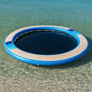 New design inflatable sun pad round floating hammock for sea/lake/pool