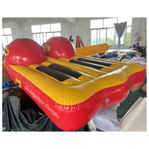 Customized tube towable 2 persons boat water ski tube flying jet ski boat for water sports games