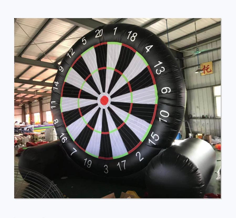 PVC inflatable soccer dart golf dart boards for outdoor game football sport game for kids and adults