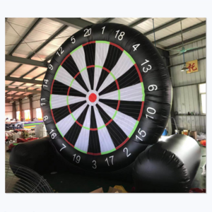 PVC inflatable soccer dart golf dart boards for outdoor game football sport game for kids and adults