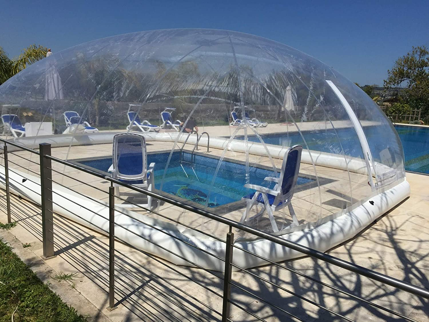 Custom Inflatable Swimming Pool Cover Air Transparent Bubble Inflatable Pool Cover Dome