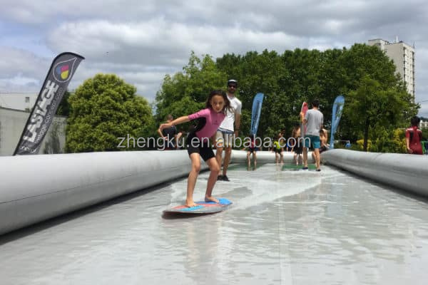 Factory wholesale inflatable water surf board pool inflatable skimboard pool for kids and adults