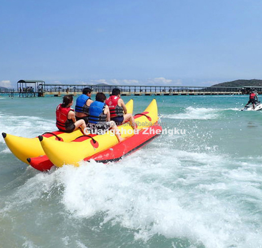 High quality inflatable banana ship, inflatable banana boat, inflatable water game toy for water sport