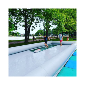 Factory wholesale inflatable water surf board pool inflatable skimboard pool for kids and adults