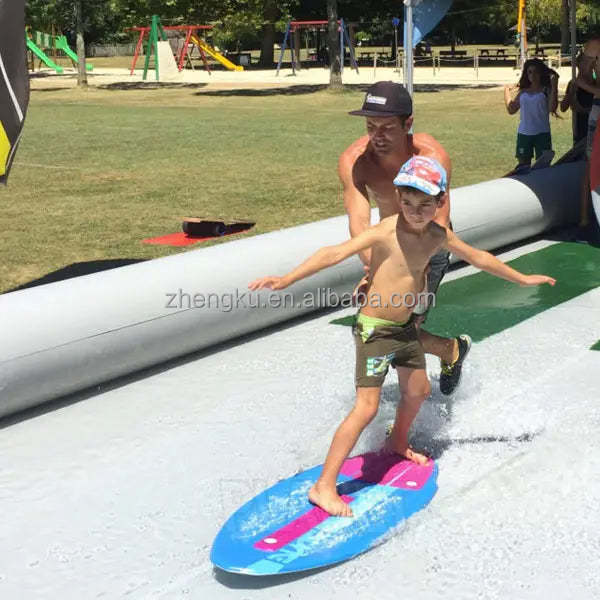 Factory wholesale inflatable water surf board pool inflatable skimboard pool for kids and adults