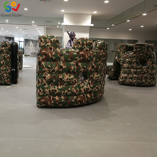 Factory custom new inflatable paintball bunker, inflatable paintball obstacle for CS game for sale