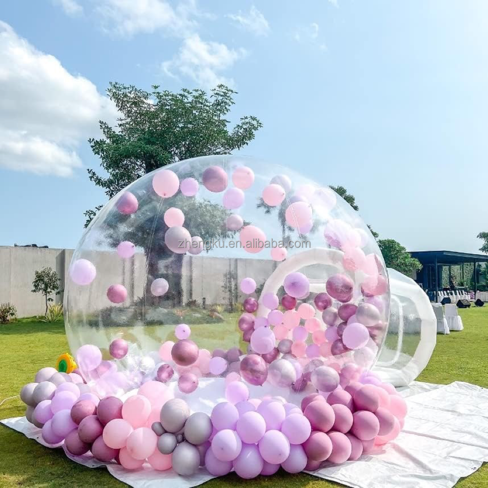 Transparent inflatable bubble balloon house 3m bubble dome house inflatable igloo for sale