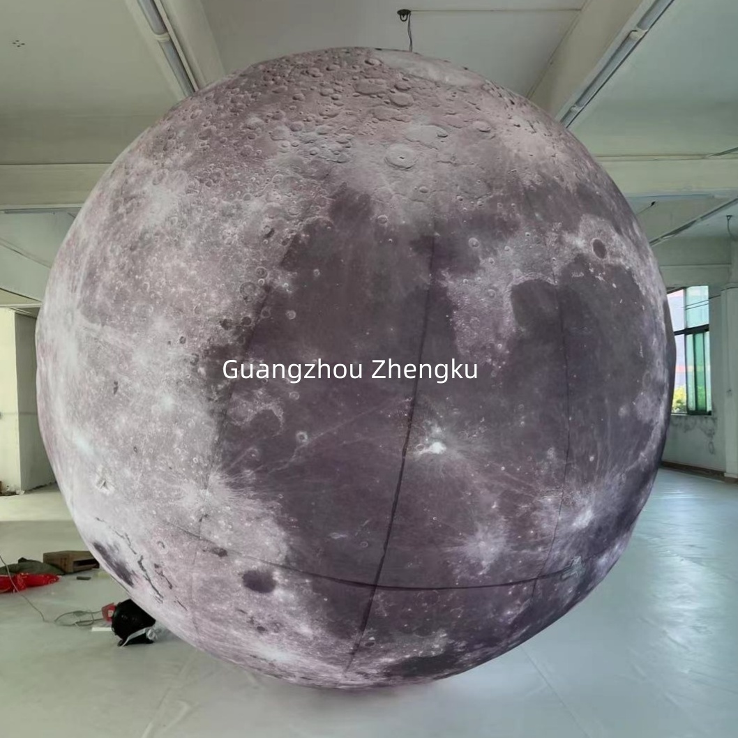 Factory wholesale inflatable moon outdoor advertising inflatable globe for decoration