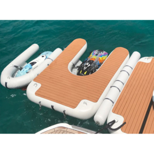 Hot Sale Drop Stitch PVC Inflatable Floating Boat Dock Platform Jet Ski Dock for Pool/Lake/Ocean