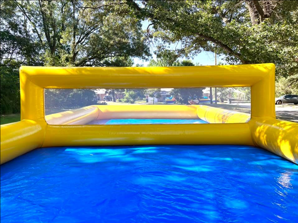 Giant inflatable water volleyball field portable inflatable tennis court volleyball sports events for outdoor