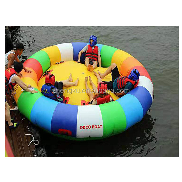 Hot Summer Inflatable Towable Tube Banana Boat Water Rotating Disco Boat Inflatable Spinning Top