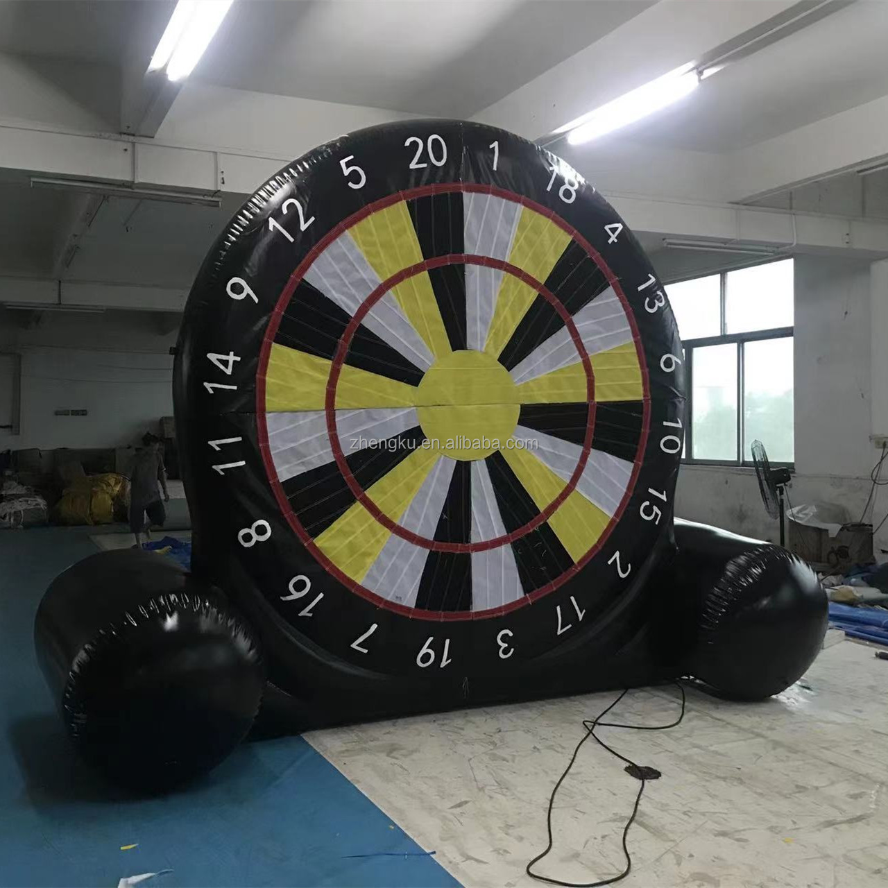 PVC inflatable soccer dart golf dart boards for outdoor game football sport game for kids and adults