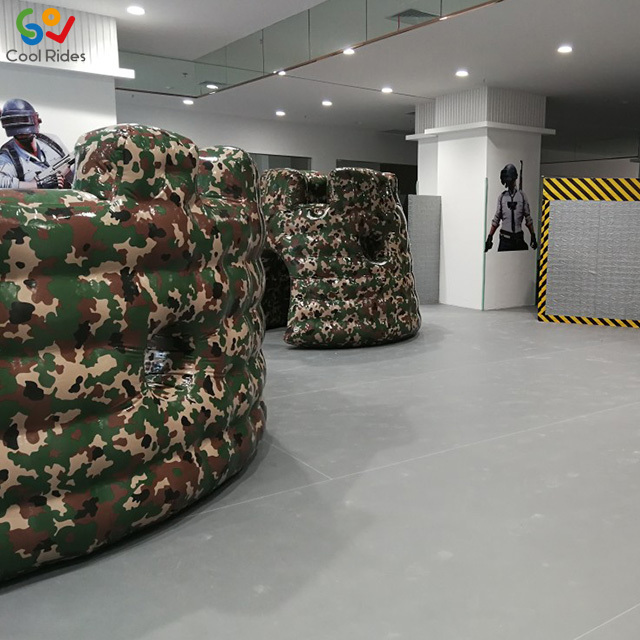 Factory custom new inflatable paintball bunker, inflatable paintball obstacle for CS game for sale