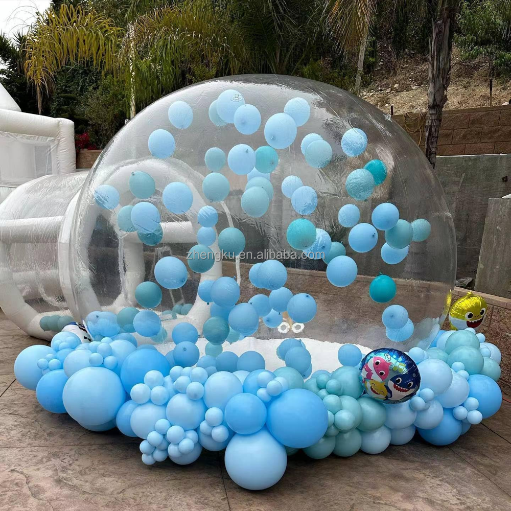 Transparent inflatable bubble balloon house 3m bubble dome house inflatable igloo for sale