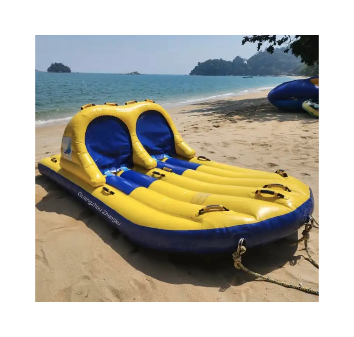 4 Seats Water Towable Sofa Ski Tube Inflatable Water Disco Boat For Water Play Equipment