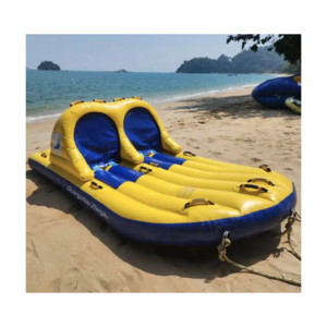 4 Seats Water Towable Sofa Ski Tube Inflatable Water Disco Boat For Water Play Equipment