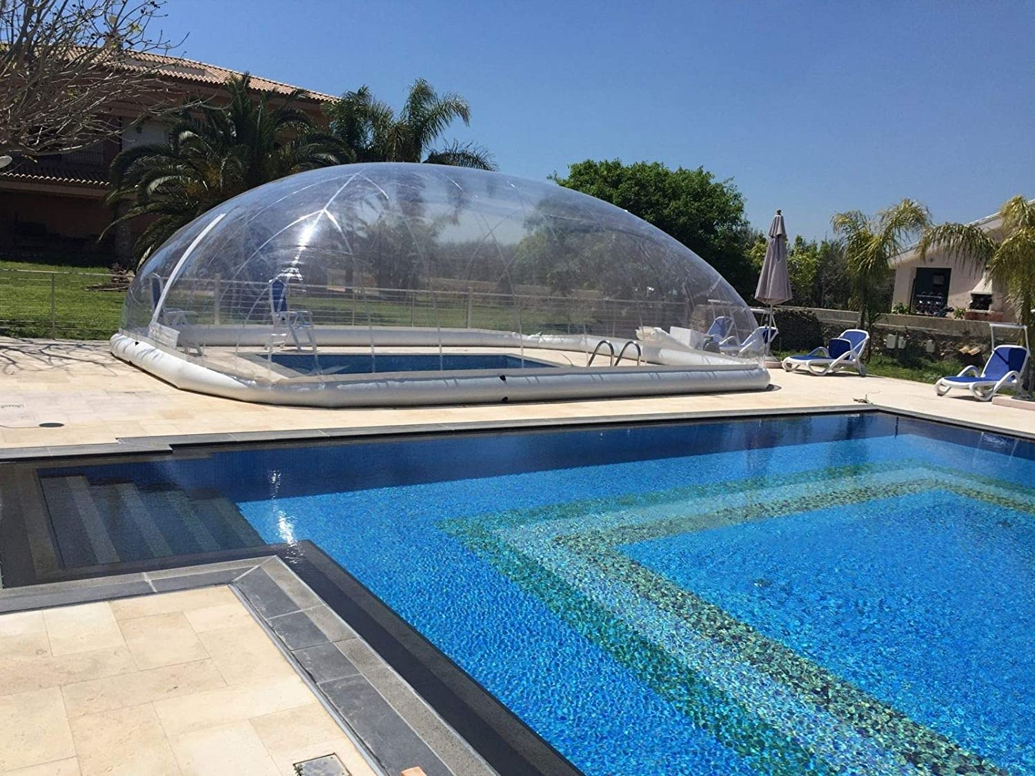 Custom Inflatable Swimming Pool Cover Air Transparent Bubble Inflatable Pool Cover Dome