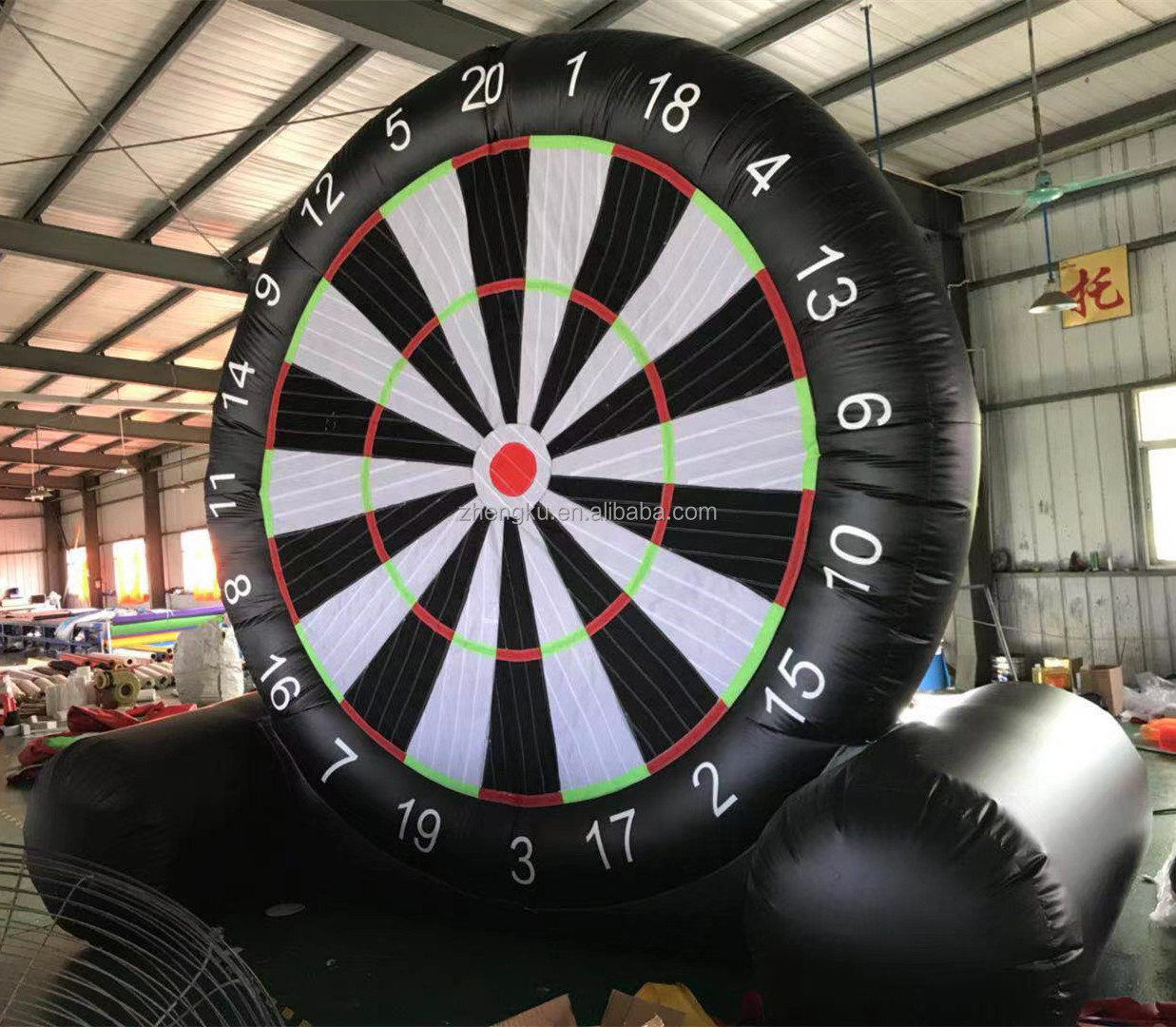 PVC inflatable soccer dart golf dart boards for outdoor game football sport game for kids and adults