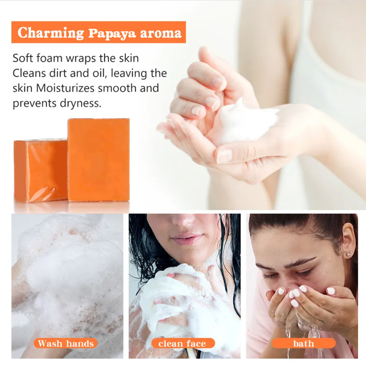 Kojic Acid Soap Lightening Dark Acne Marks Bath Soaps Skin Whitening Kojie Papaya Soap Bulk