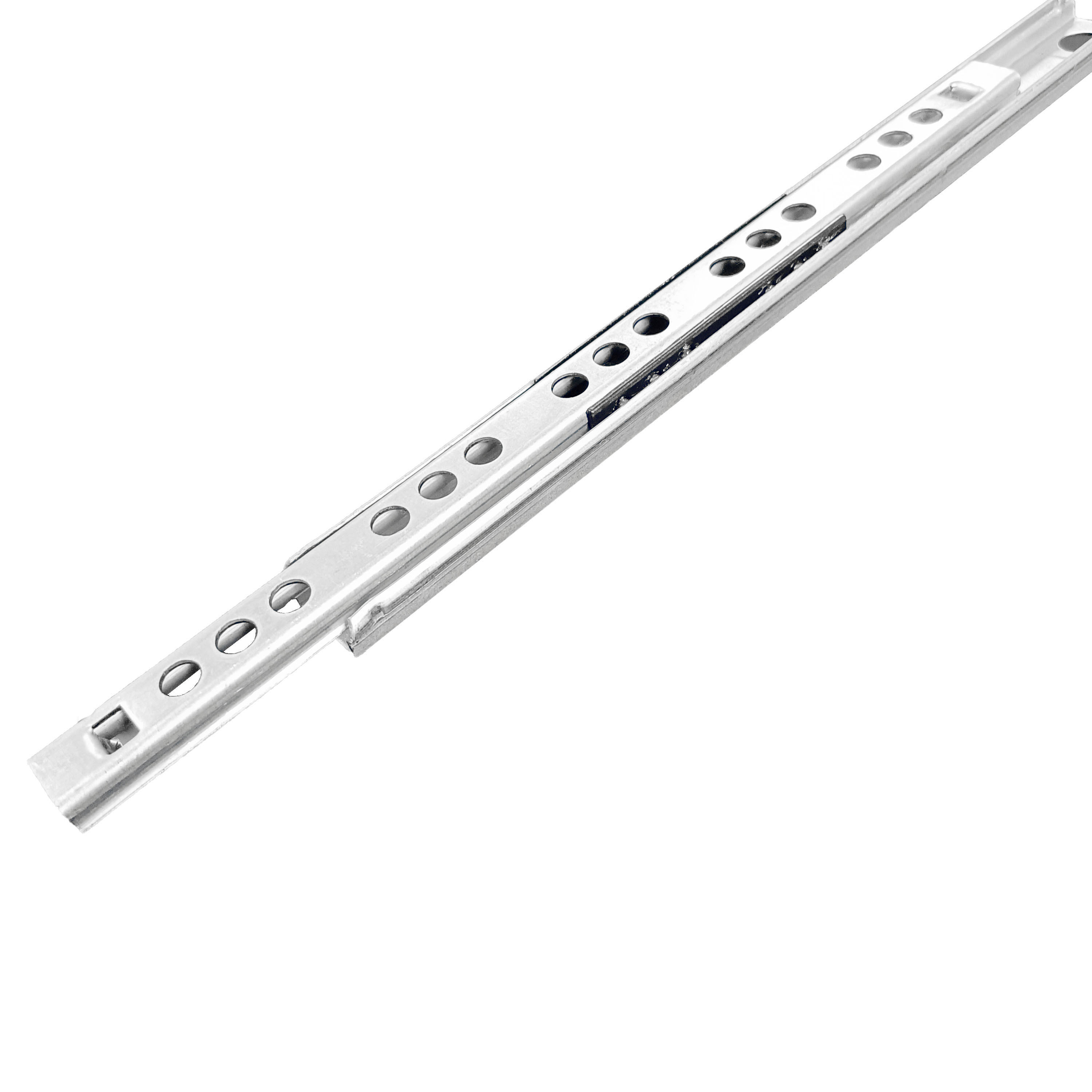 Factory Supply 17mm Wide Full Extension Rails Two-Way Pull Telescopic Channel Heavy Duty Dual Purpose Drawer Slides