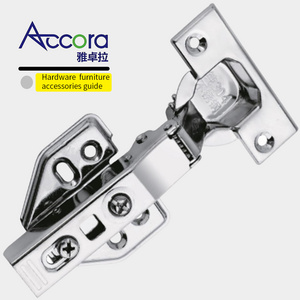 Furniture hardware 2d 35mm stainless steel and iron hydraulic damping buffer soft closing cabinet wardrobe door adjustable hinge