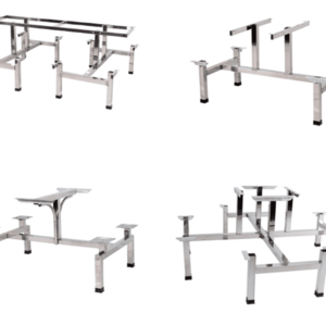 Table Base Square Frames Industrial Restaurant Desk Cast Stainless Steel Bench Coffee Dining Furniture Legs Metal Table Bases