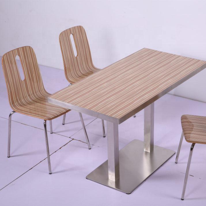 Custom Dining Funiture Dining Room Table and Chairs Set Plywood Chair Restaurant Funiture Dining Table Chairs