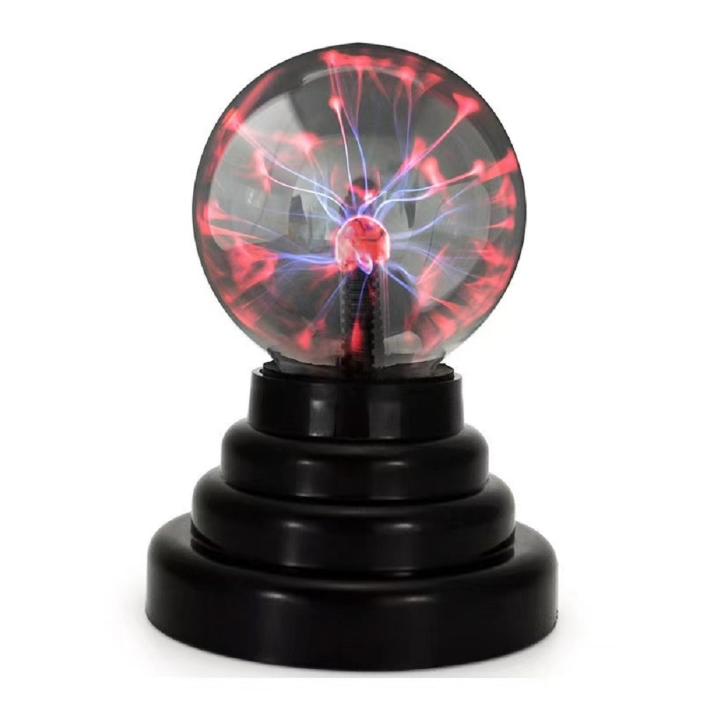 New Magic USB Glass Plasma Ball Sphere Lightning Lamp Light Party Black Base