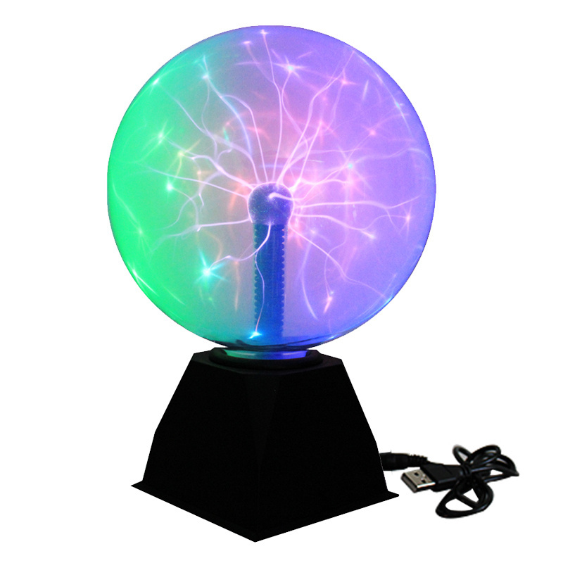 Hot selling 5/6/8inch 220V Magic Plasma Ball Table Night Light Touch Sensitive Sphere Lamp