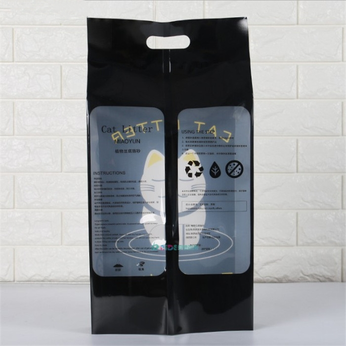 food grade Side Gusset Pet Cleaning Plastic Bag Cat litter bag for Cat Litter Packaging