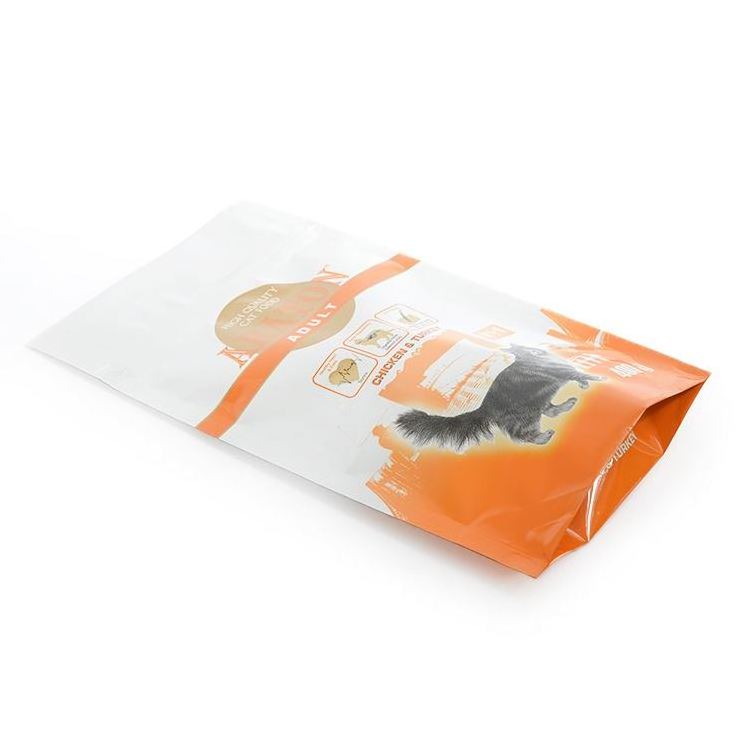 Customized Plastic Pet Dog Food Bag Cat Food Bag Composite Zipper  Food Packaging Bag