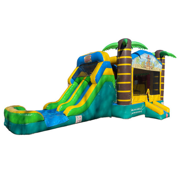 2023 Commercial Kids Playground Obstacle Toboggan Gonflable Bouncy Water Slide Combo Bounce House