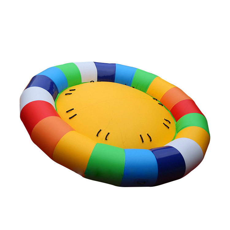 Fashionable Comfortable Ufo Sofa inflatable sale Commercial Water Sport Towable Flying Crazy Disco Boat for wholesales