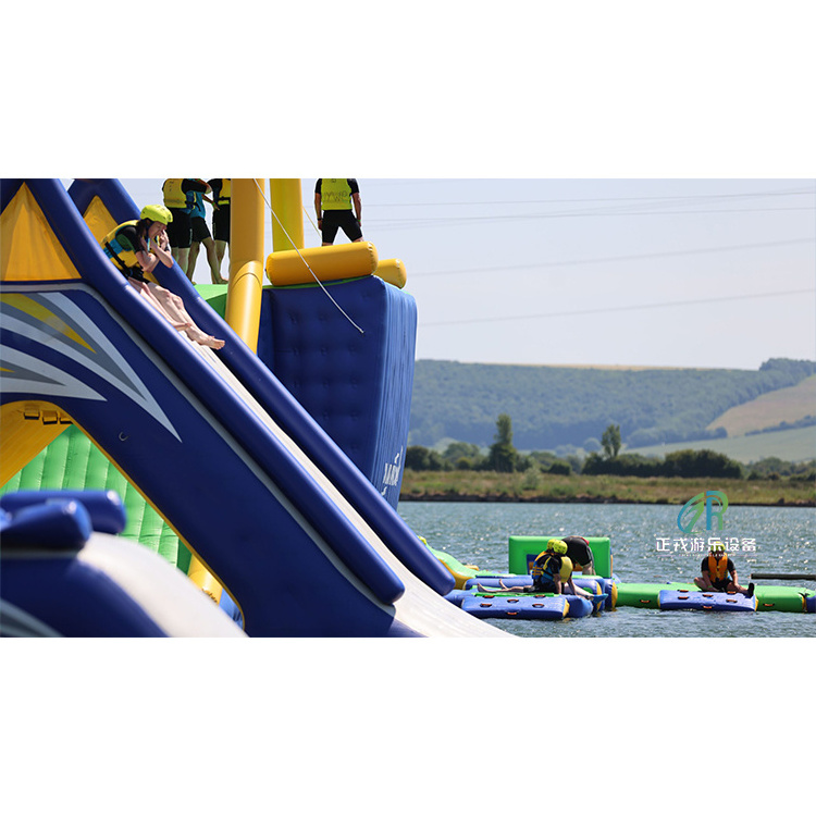 Family Fun Redefined Giant Inflatable Water Park with Diverse Challenges