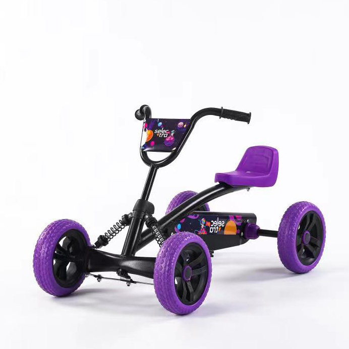 four-wheel pedal go kart, kids bicycle car boys and girls baby puzzle sports fitness toy buggy for kids going karts