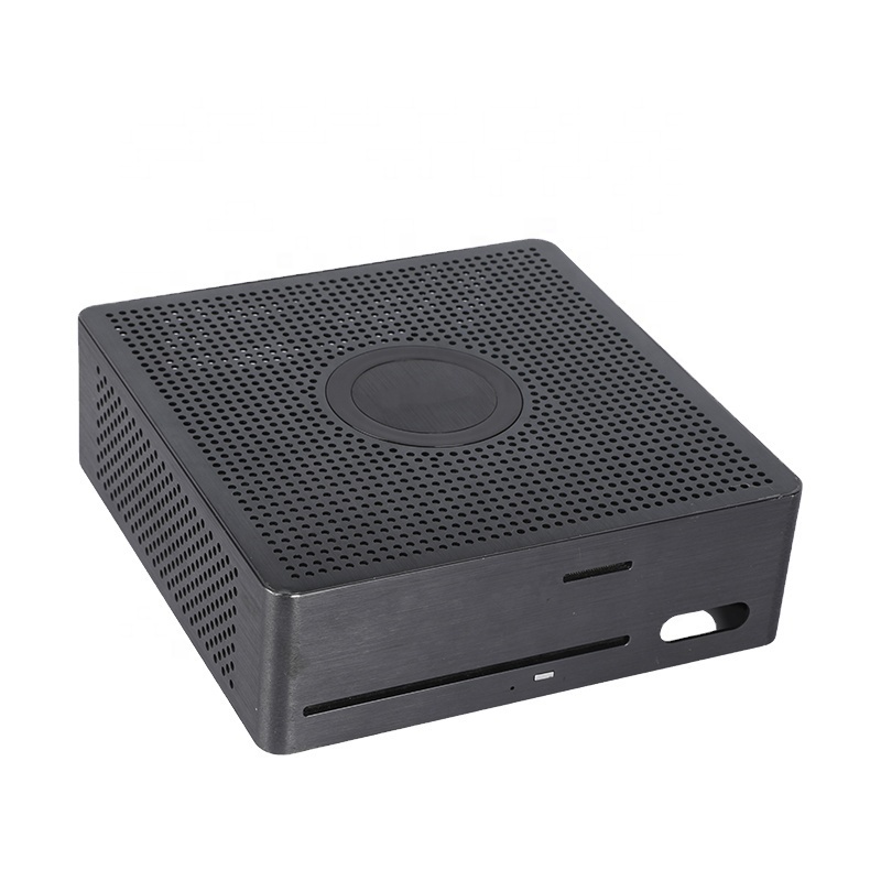 Custom atom fanless industrial fanless pc atom chasis gamer gaming computer hardware software fanless mini itx case slim