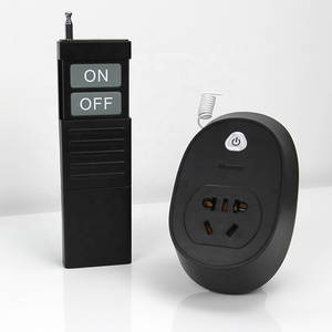 Black Smart RF Relay AC 220V 3KM Lighting Control Industrial Agriculture Intelligent Control Wireless Remote Control Socket