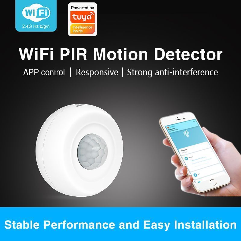 WIFI Tuya PIR Motion Detector/Passive Infrared Motion Sensor 360 Degree Detecting Home Alarm System