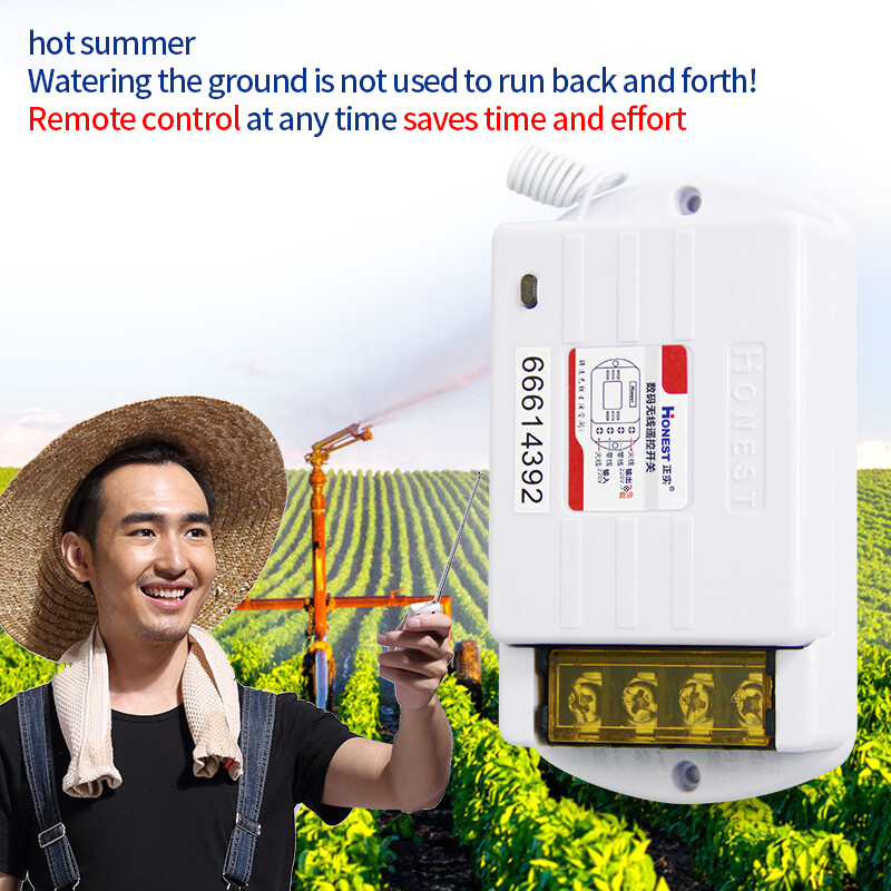 220V wireless remote control switch is used for orchard submersible pump advertising light power control