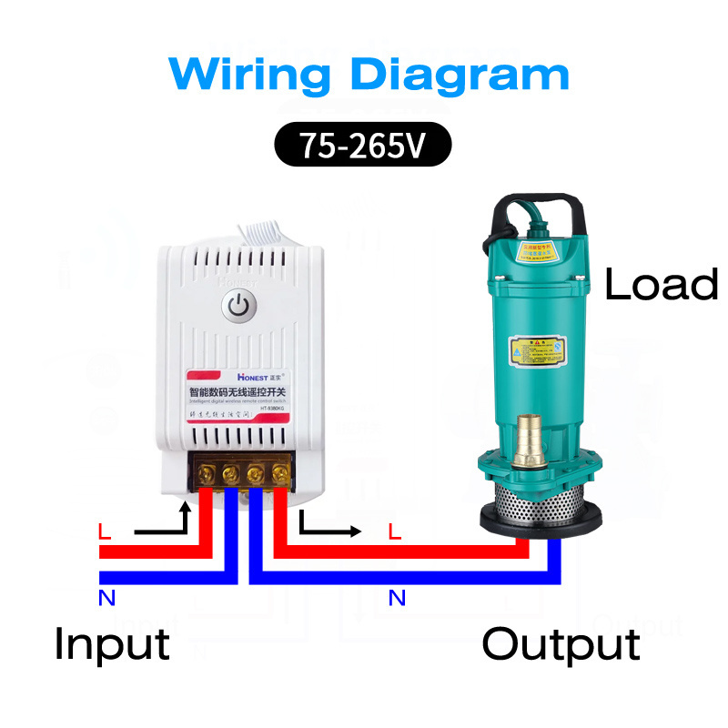 5km Long-Distance High-Power Intelligent Wireless Remote Control Switch Motor Water Pump Factory Mechanical Distribution Box