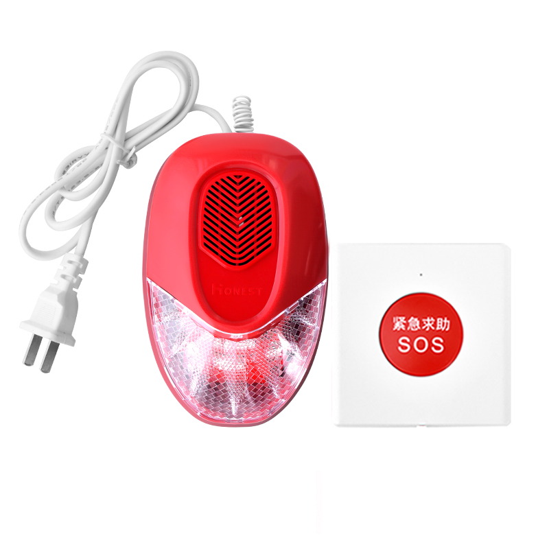 Remote Control Alarm Equipment Emergency Alarm Sos Suitable for Personal Safety Hotels Hospital Schools One-Click Alarm