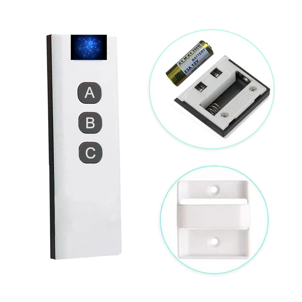 Remote Control RF433MHz Radio Frequency Wireless Remote Control Clothes Pole Garage Door Positive and Negative Transmitter