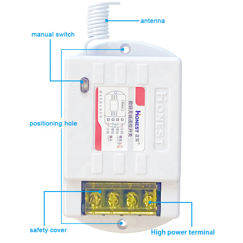 Rf Wireless Dc Remote Controlled Switch 12v / 24v / 220v Long Range Remote Control Ac Switch for Water Pump