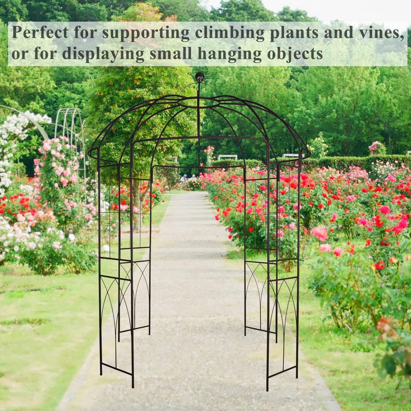 Birdcage Shape Metal Garden Gazebo Pergola Pavilion Arbor Arch Trellis Plants Outdoor Decoration Wedding