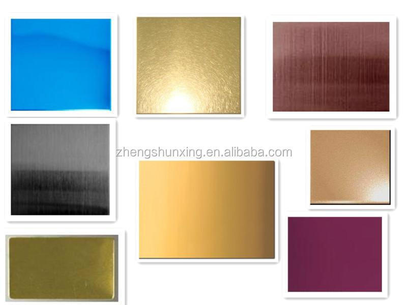 China factory supplier Color 2b/8k surface 201 304 cold rolled 4x8 stainless steel sheet