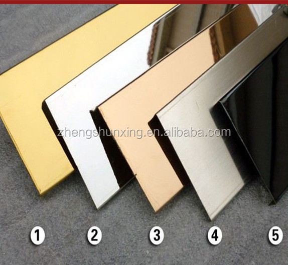 China factory supplier Color 2b/8k surface 201 304 cold rolled 4x8 stainless steel sheet