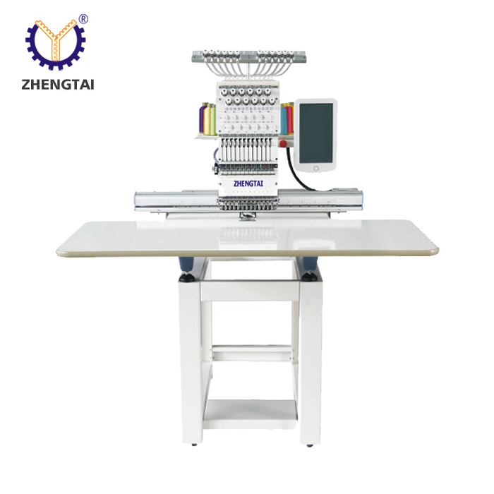 Zhengtai High quality single head 3D Industrial Sewing embroidery machines making computerized for Garment