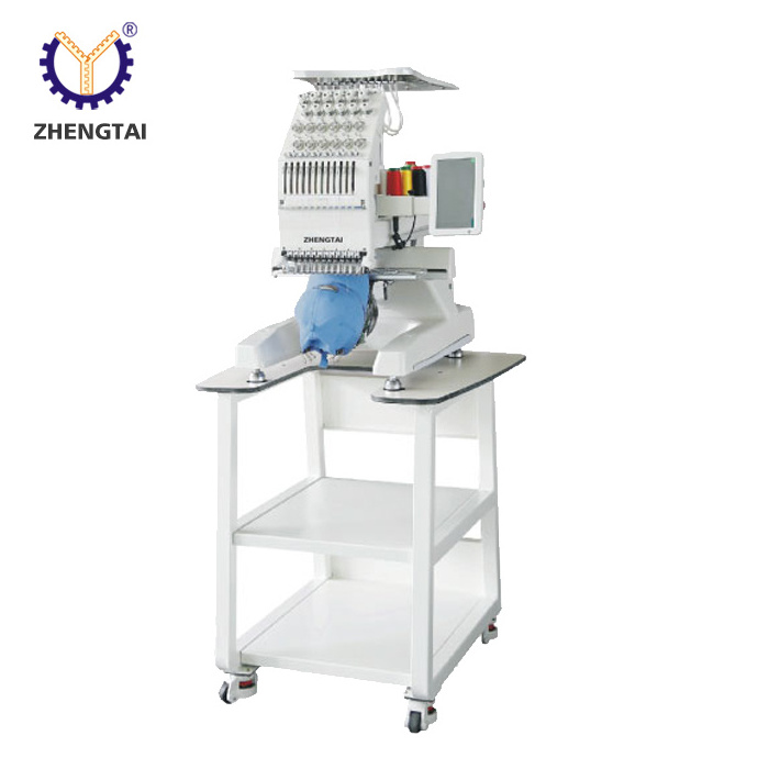 Zhengtai High quality single head 3D Industrial Sewing embroidery machines making computerized for Garment